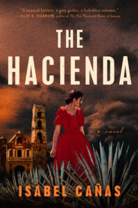 a graphic of the book cover for the hacienda by isabel canas
