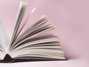 photo of book with pages being flipped through