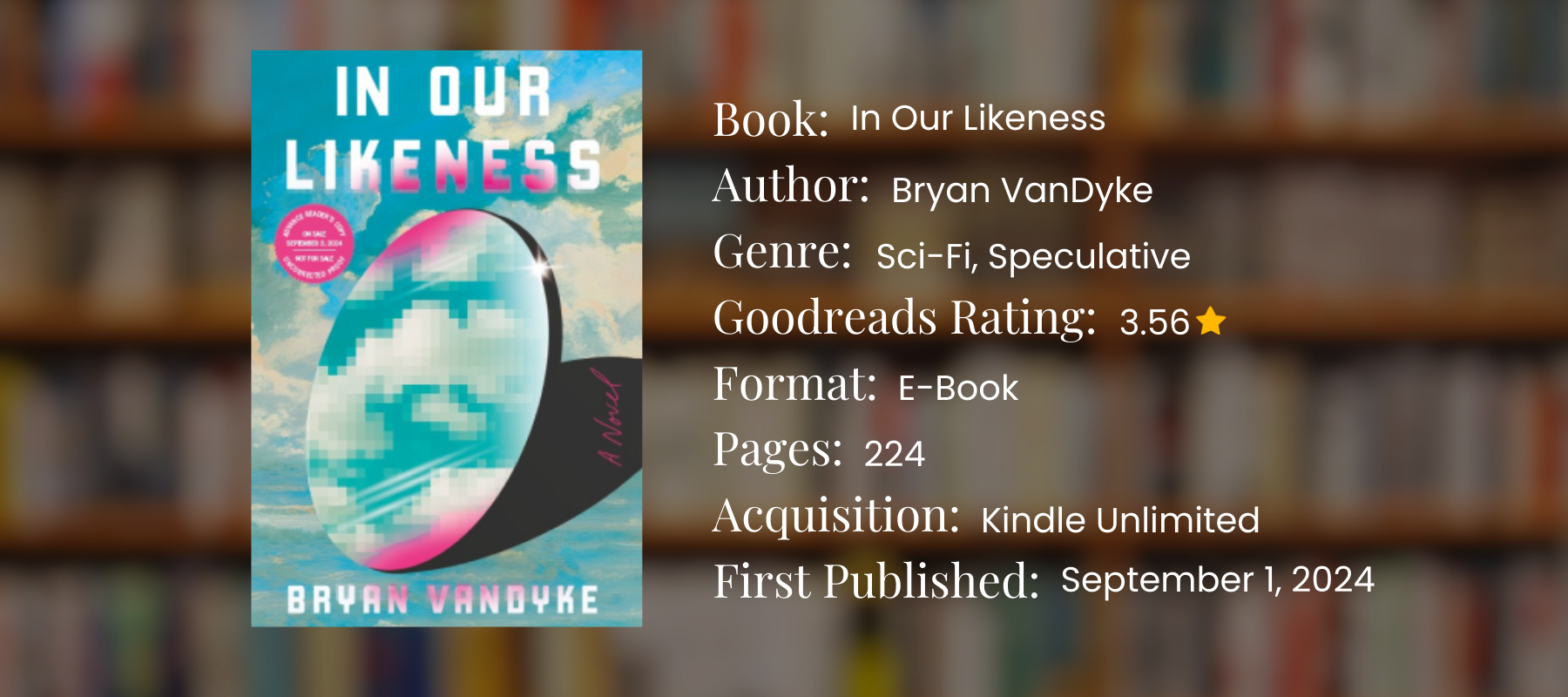 book graphic for book in our likeness by Bryan vandyke