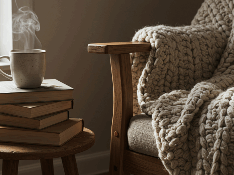 how to romanticize reading in a cozy nook with a steaming cup of coffee